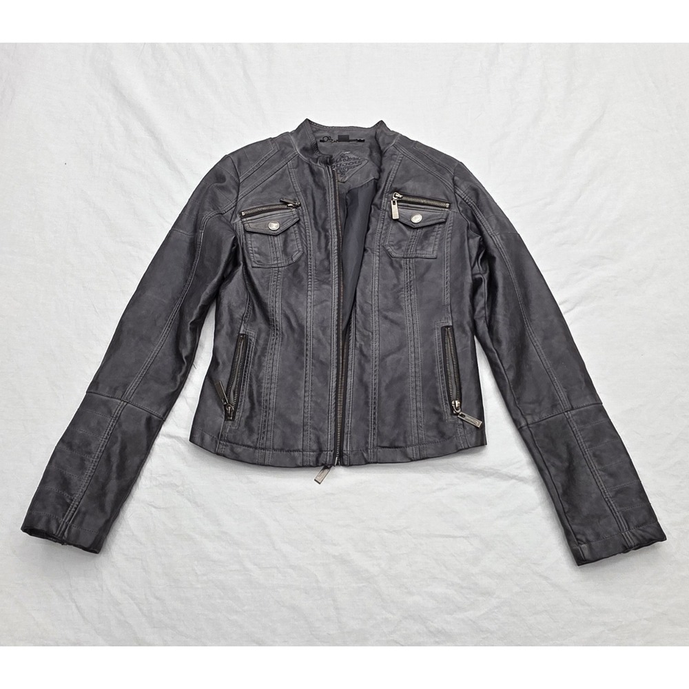 Joujou‎ Faux Leather Full-zip Jacket Size XS
